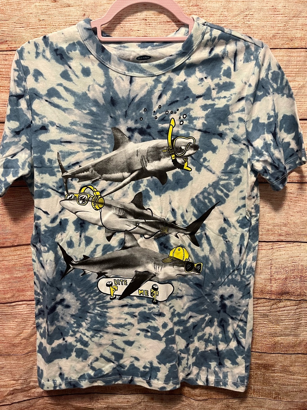 Tie dye shark shirt-Old Navy-Boys 18